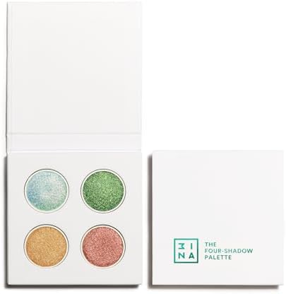 3INA MAKEUP - The Four - Shadow Palette - Paleta de Sombra de Ojos Multicolor - Acabado Metalizado & Multicromático - Fórmula Larga Duración - Alta Pigmentación - Vegan - Cruelty Free