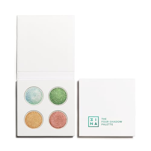 3INA MAKEUP - The Four - Shadow Palette - Paleta de Sombra de Ojos Multicolor - Acabado Metalizado & Multicromático - Fórmula Larga Duración - Alta Pigmentación - Vegan - Cruelty Free
