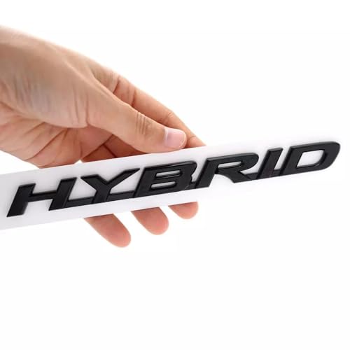 Image of 1x Metal Hybrid Emblem Fits for 19-23 Rear Door Left Hand Badge Decals (Matte Black)