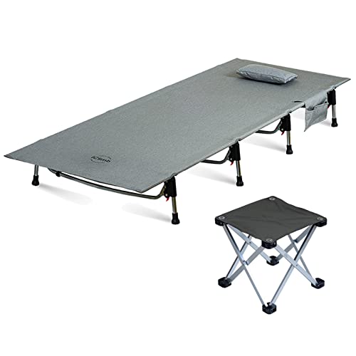 Iclimb 1 Super Easy Assemble Cot And 1 Folding Stool Bundle, Ultralight Compact For Adults Outdoor Backpacking Camping Glamping Hiking Motorcycling #TOP5