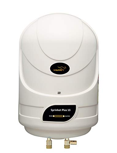 V-Guard Sprinhot 10 Litre Water Heater (Ivory), Wall Mount V-Guard Sprinhot 10 Litre Water Heater (Ivory), Wall Mount