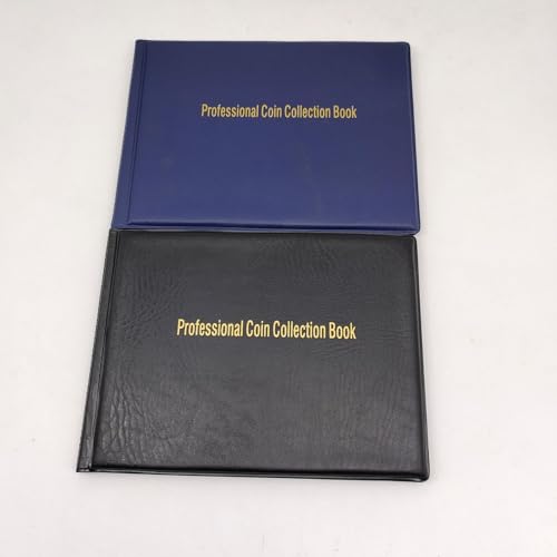 Álbum para colección de monedas con 240 bolsillos azul miniatura 5
