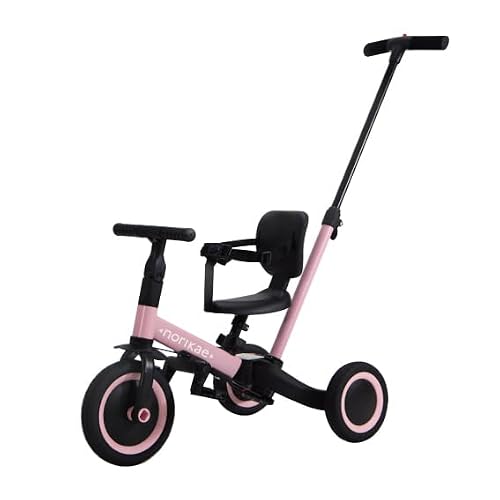 Yatomi のりかえ三輪車DX,4WAY 三輪車 DX, 押し棒付き…
