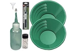 Sluice Monkey (2 Pack) 12" Green Gold Pan Panning Kit with Classifier,...