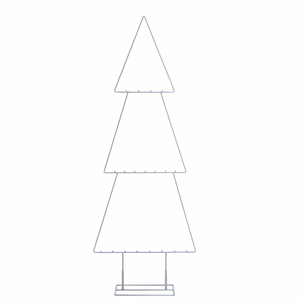 Spetebo Wehnachtskugelständer Deko Metall - 111 Cm - Tannenbaum Zum Aufstellen Mit 3 Ebenen Um Weihnachtsschmuck Zu Befestigen