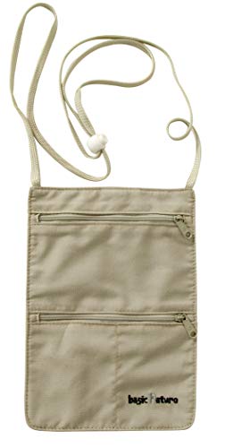 Basic Nature Unisex - Erwachsene Undercover Brustbeutel, Sand, One Size Cover