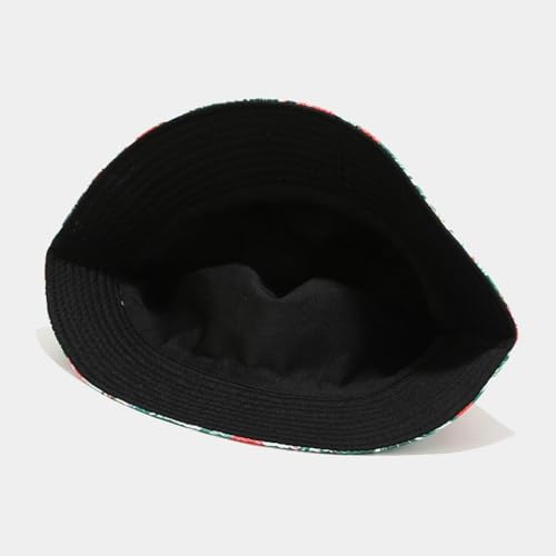 Image of Flamingos Coco Plam Trees Bucket Hat for Women Men,Travel Sun Beach Cap,Unisex Fishing Outdoor Boonie