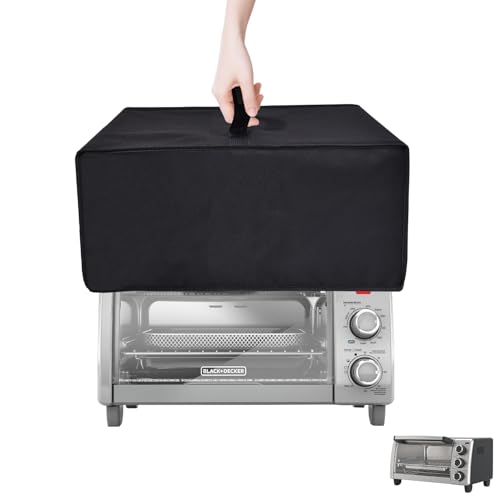 Image of NUENSS-ROR Toaster Oven Cover Heavy Duty Water-Proof Heat-Resistant Dust-Proof Protective Cover Case for BLACK+DECKER 4-Slice Crisp