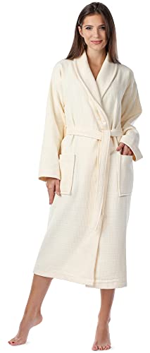 Ladeheid Damen Frottee Bademantel aus 100% Baumwolle Waffelpiqué LA40-227...