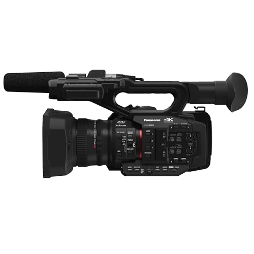 Image of Panasonic Camcorder, Professional Quality 4K 60p, 1.0-inch Sensor, 24.5mm Wide-Angle Lens and Optical 20x Zoom, V-Log, Ethernet, Simultaneous SDI /HDMI Output, HD Live Streaming - HC-X2