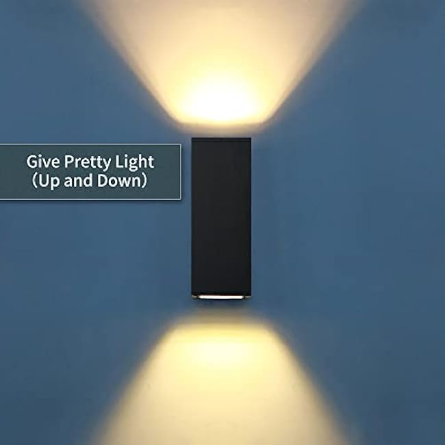 Outdoor Wall Lights Outdoor Wall Sconce Modern 14w Matte Black BD001