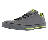 Converse Boys Chuck Taylor All Star High Street Slip On Fashion Sneaker Shoe, Mason/Bold Lime/Thunder, 4