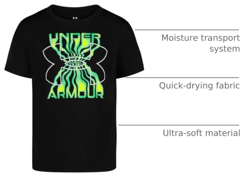 Image of Under Armour Boys' Short Sleeve Core Graphic T-Shirt, Lightweight & Breathable, Relaxed Fit