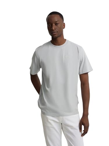 T-Shirt Homme SILBON Hotel Bleu Gris en coton premium confortable