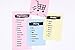 Knectek Smart Sticky Note Paper Roll - Assorted Color 3-Roll Pack (Yellow x1, Blue x1, Pink x1), 3 1/8 inch x 52'