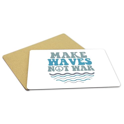 Set de table liège Make Waves Not War pour une ambiance cosy