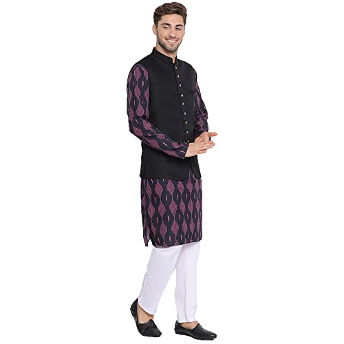 Image of hangup 3 Pc Kurta Pajama Set for Men (3PC 17AGolden)
