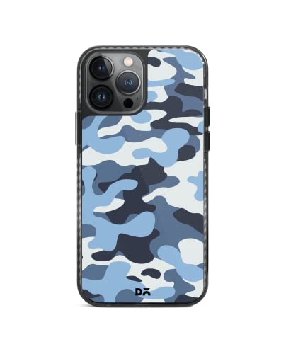 Image of DailyObjects Camouflage Aquatic Stride 2.0 Case Cover for iPhone 13 Pro Max| Polycarbonate TPU Slim Back Cover | Scratch Resistant | Sturdy Design | Full Body Protection | Wireless Charging