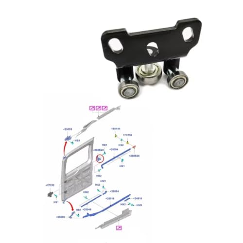 Rodillos guía puerta corredera coche repuesto Transit MK8 2014 2015 2016 3