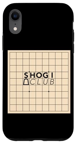 将棋 クラブ SHOGI CLUB 将棋盤 将棋部 棋士 盤面【部活】倶楽部 面白い スマホケース iPhone XR 用