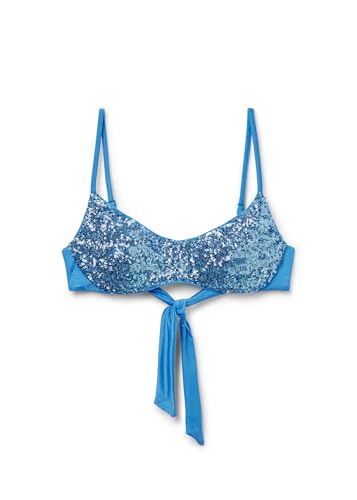 Woman's Removable Padding Tank-Style Swimsuit Top Glowing Surface