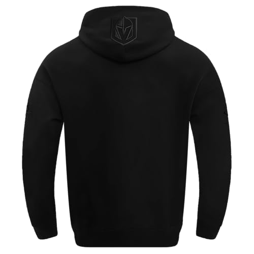 Sudadera NHL con capucha negra para hombre estilo drop shoulder de algodon 4