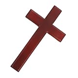 EPIGEIST Handgefertigtes Holz-kreuz Solider Tragbarer Gebetskreuzanhänger für Zuhause und Feierlichkeiten Kunstvoll Geschnitztes Langlebiges Holzornament für Andacht und Gebet