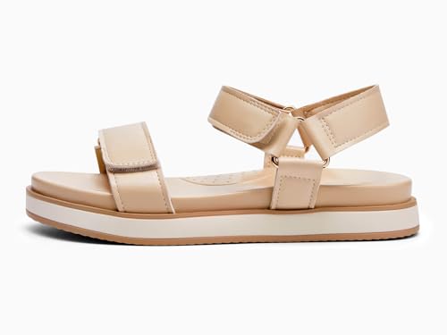 Image of Coutgo Women's Arch Support Adjustable Strap Flat Sandals