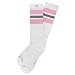 Produktbild Spirit of 76 The light pink Greys | Retro Socken Weiß, Rosa & Grau gestreift | kniehoch | Unisex Strümpfe Size S (35-38)
