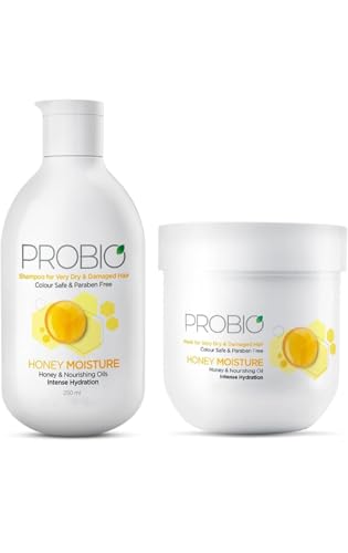 Image of Pro-bio Honey Moisture Shampoo,250ml & Honey Moisture Mask,200g