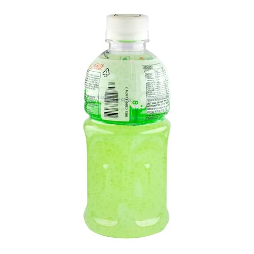 Image of Mogu Mogu Melon Juice with Nata de Coco Jelly 320ml (Pack of 6) | Refreshing Tropical Thai-Made Sip & Chew Beverage