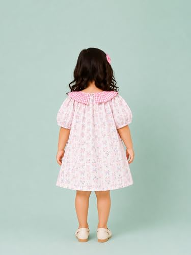Image of Kidbea Girls Cotton Dresses | Stylish Printed & Checked Frocks | Party, Casual Summer Dress Collection for Kids