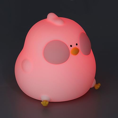 Lampe de pépinière de poulet RGB LED tactile et télécommandée pour bébé - 3