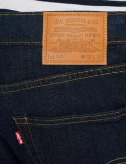 Image of Levi's Mens 511 Slim-Fit Jeans Blue Size 34 Length 34 (Us)
