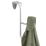 iDesign Gancho doble para colgar de las puertas, plateado