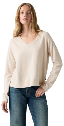 Levi's Super Soft Vneck Pullover Oatmeal Heathe – Ansicht 3
