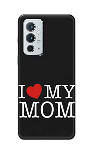 Image of PRINTFIDAA I Love My Mom Hard Back Cover for OnePlus 9RT 5G Back Cover -(P6) KAT1006