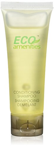 ECO AMENITIES Transparent Tube Flip Cap Individually Wrapped 30ml Hotel Travel Shampoo, 72 Tubes per Case