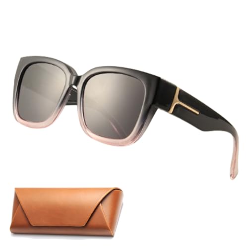 Myliia Eyewear, Myliiawear Fit Over Sunglasses Women, Square Trendy Retro Oversized Frame Polarized Lenses Unisex