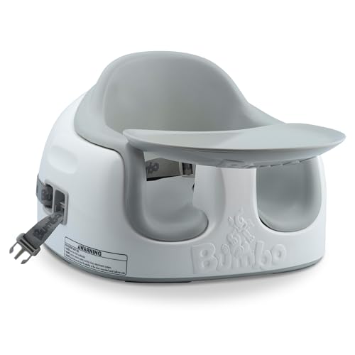 Image of Bumbo 3-in-1 Baby Multi Seat Booster w/ Feeding Tray, 6-36 Months Old, Cool Grey