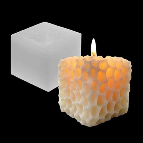 Radiance Store Square Honeycomb Shape Candle Molds Scented Candle Making Silicone Gypsum Mold Plaster Molding Mousse Cake Wax Soap Pastry Candy Chocolate Fondant Mould Handmade Crafts DIY Gifts-image-15