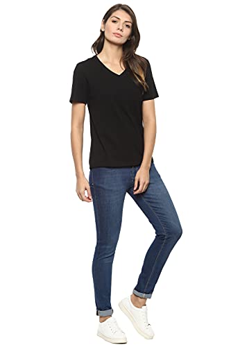 Image of Van Heusen Women's Solid Regular Fit T-Shirt