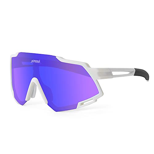 TOPTETN Cycling Glasses Polarized Sports Sunglasses for Men Women, Baseball Sunglasses