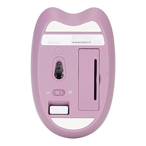 Ratón inalámbrico portátil morado compatible con PC Windows y Mac OS X 5