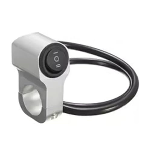 Boton de luz de moto para solucionar fallos en focos auxiliares con interruptor plateado de 3 cables