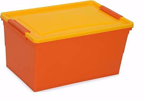 Nilkamal Rectangular Stackable Storage Box with Wheels, 50 L, (BOR/MYL, Standard , Plastic) (B08YNLB357) Amazon Price History, Amazon Price Tracker