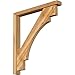 Ekena Millwork BKT0402X32X36MRC05RWR Merced Block Rough Sawn Bracket w/Offset Brace, Western Red Cedar
