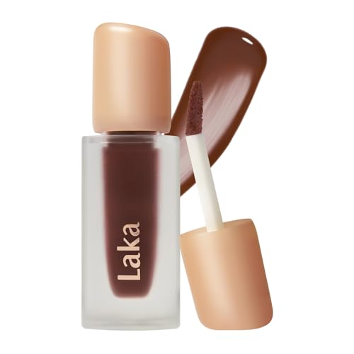 Laka Fruity Glam Tint | Glowing Korean Lip Tint with Hydrating Lightweight Texture | Buildable Color, Non-Sticky High Shine Gloss | K-Beauty Korean Makeup | #160 Alma, 0.15oz