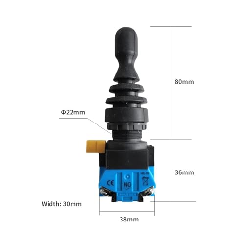 Interruptor de joystick de 22 mm HKL-FW22 de 2 posiciones monomando para panel 5