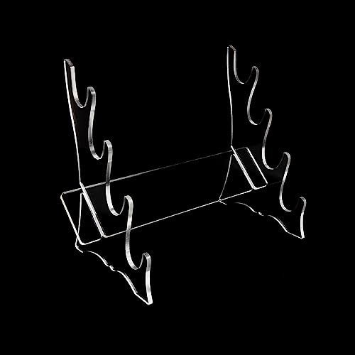 HJHUUA Soporte para Espada,Estante de exhibición acrílico Transparente,Soporte de Escritorio para Espadas,Katana,Sable de luz